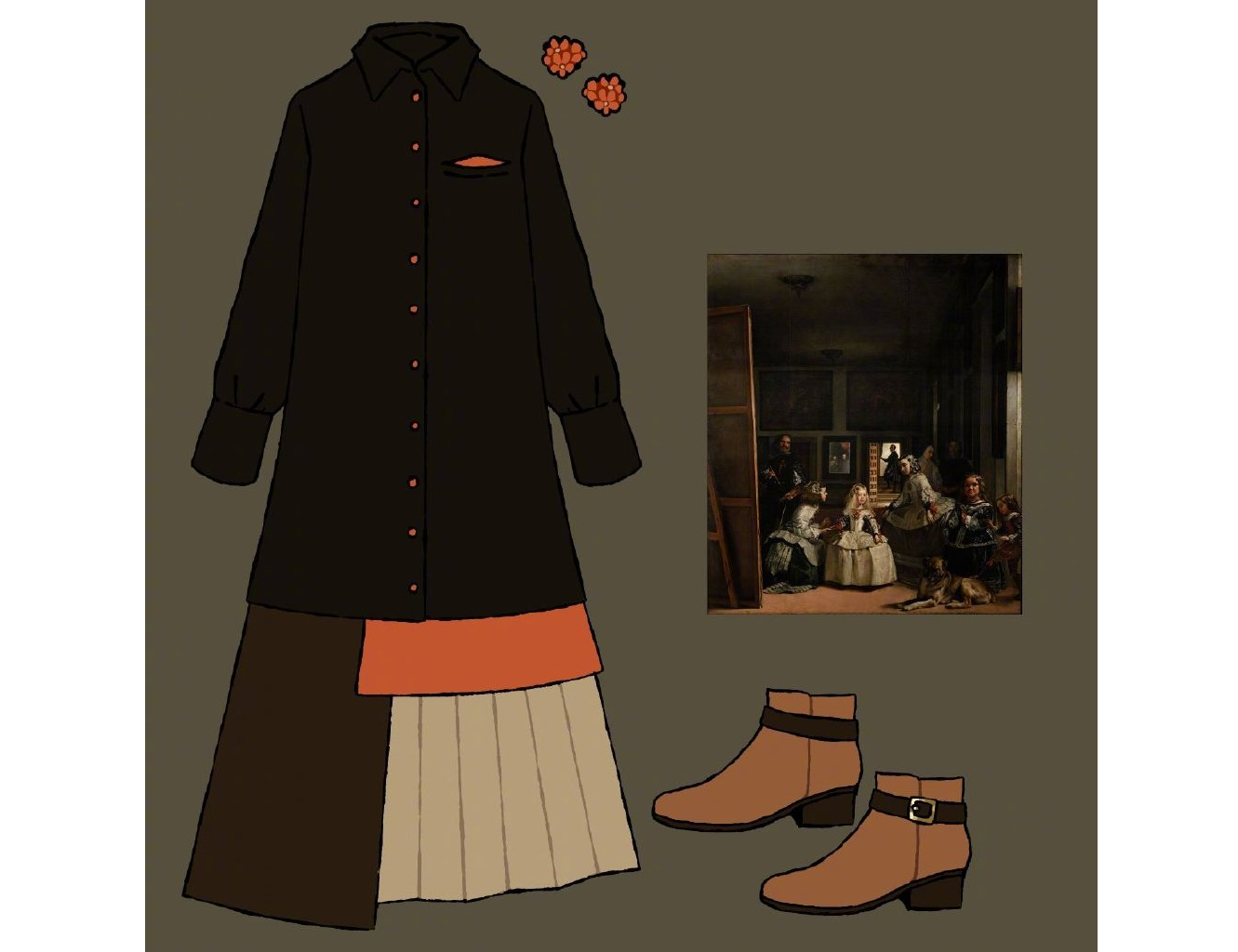 名画服饰设计