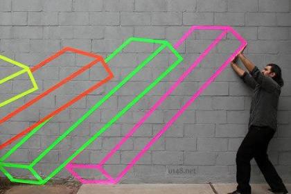 Aakash Nihalani | 鲜明莹亮的几何图形形成冲突又有趣的视觉效果